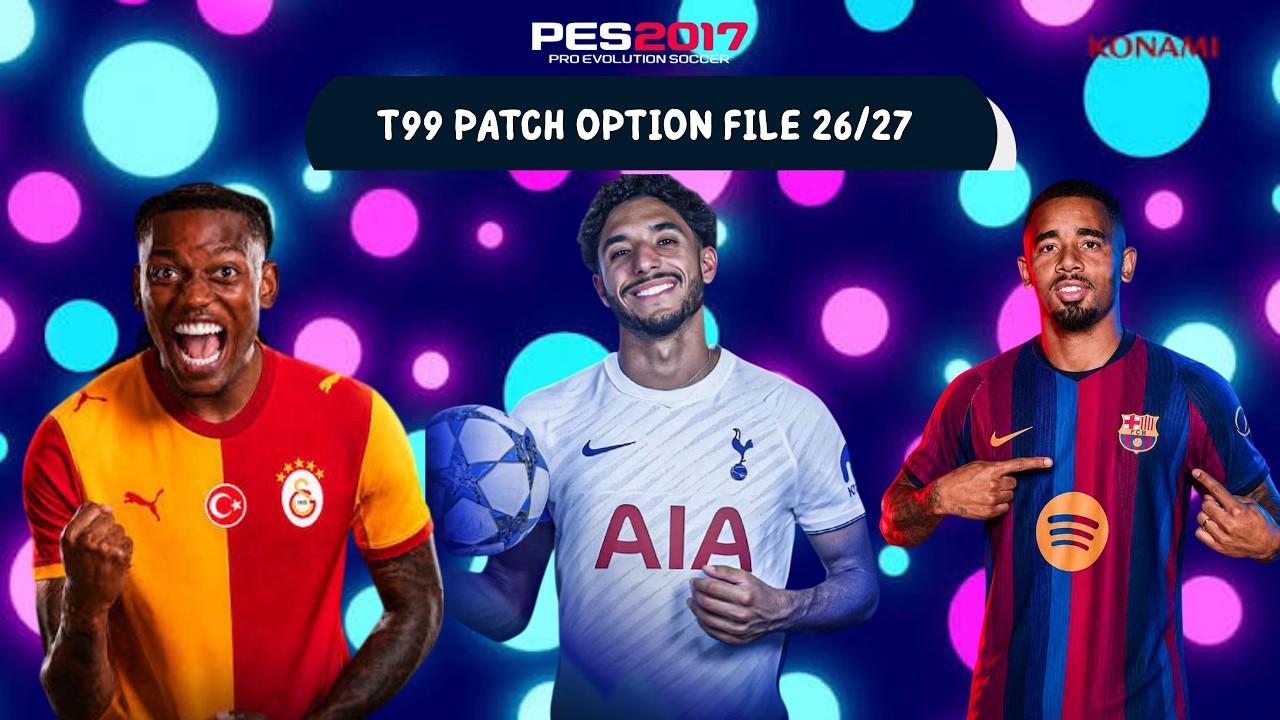 PES 2017 NEW T99 OPTION FILE UPDATE SEASON 2027