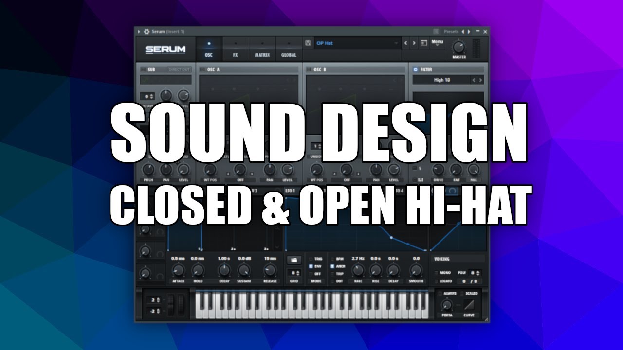 Sound Design: Hi Hat Closed & Open | Serum Tutorial (Deutsch/German)