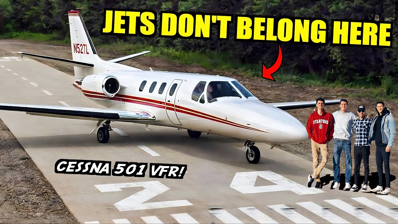 Cessna Citation 501sp vs. SUPER SHORT Runway (No Jets Land Here)