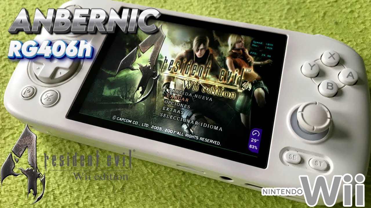Anbernic RG406H /RG556 : Test Resident Evil 4 (Wii) / Dolphin/