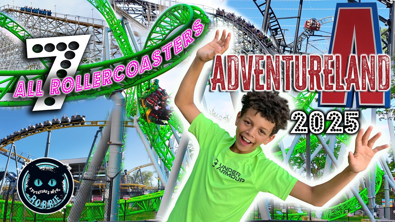 All Adventureland Roller Coasters in One Day!