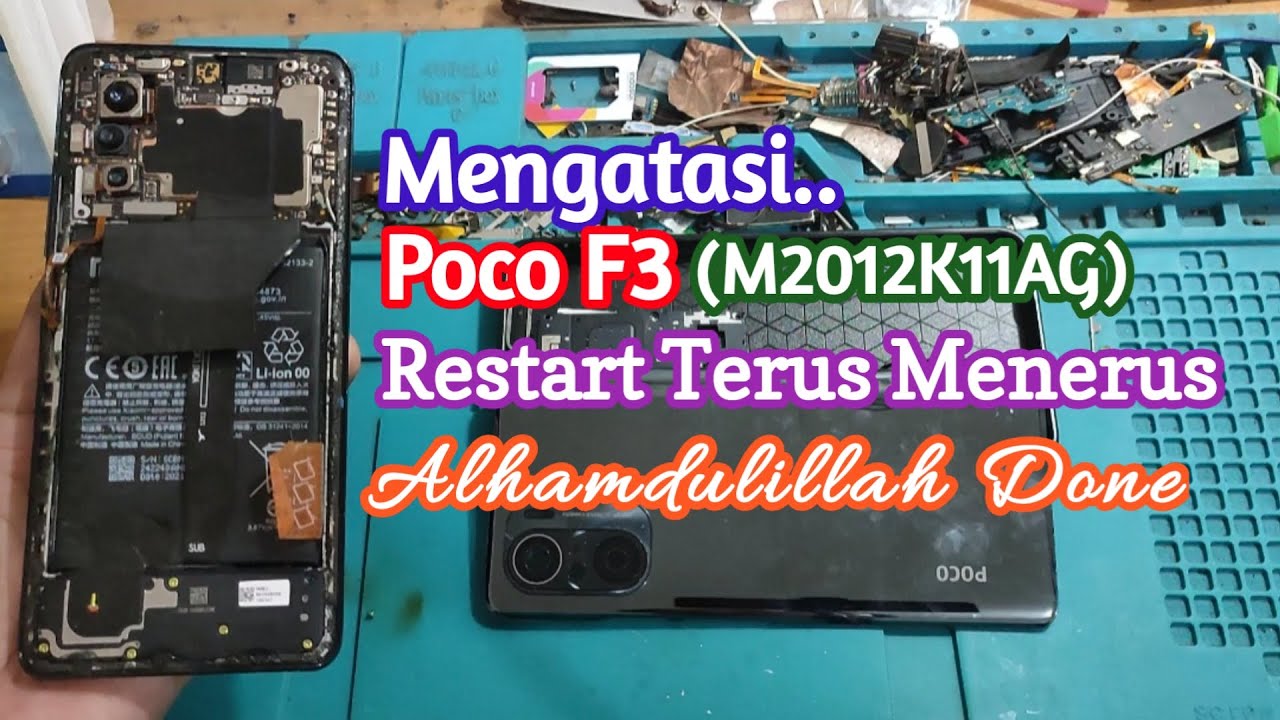 Servis Poco F3 Restart Terus Menerus || Hati-hati Nyabut Fleksibel On Off Finger Print nya Lurr !!