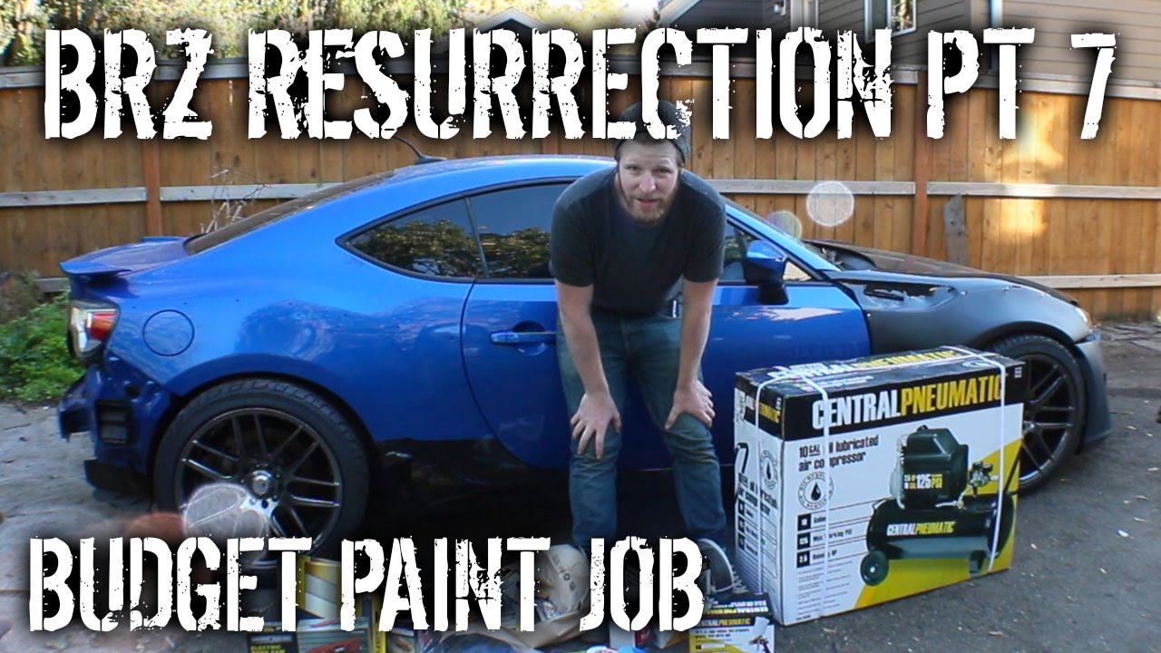 BRZ Resurrection Pt 7 - Budget Paint Job & Cutting Rear Fenders