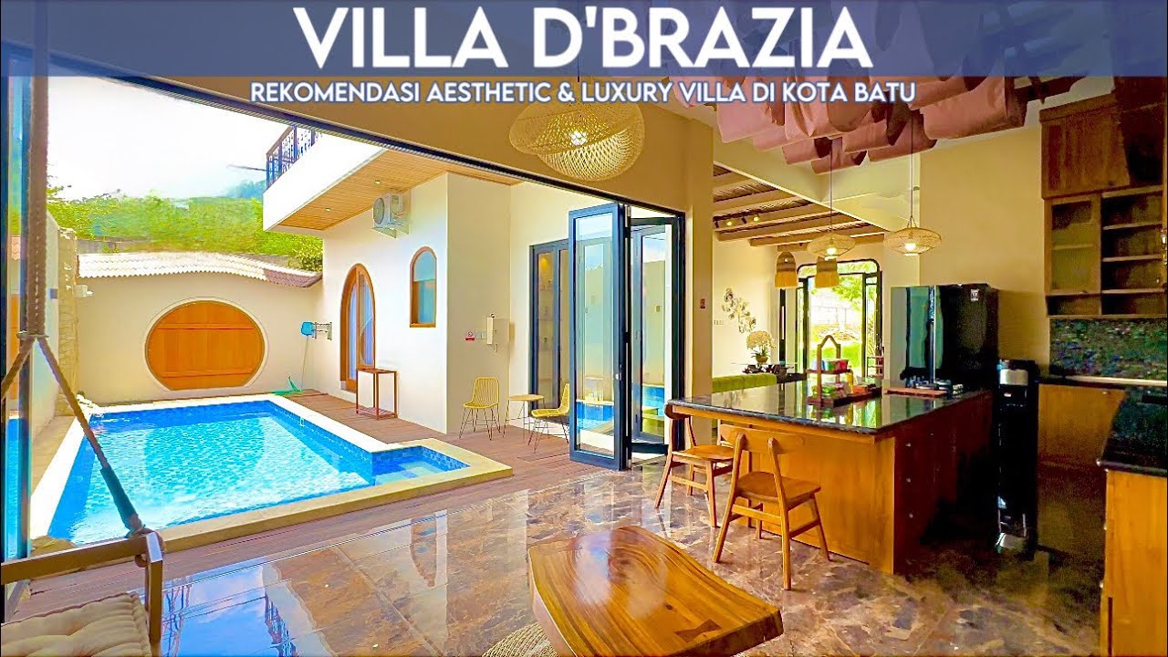 VILLA MEWAH DAN BAGUS DI KOTA BATU || VILLA D'BRAZIA || VILLA BATU MALANG