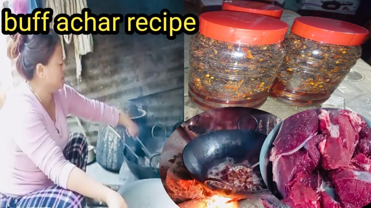 Buff achar banaudai | buff achar recipe | @kushumraisherpa10 | @sherpavlog99