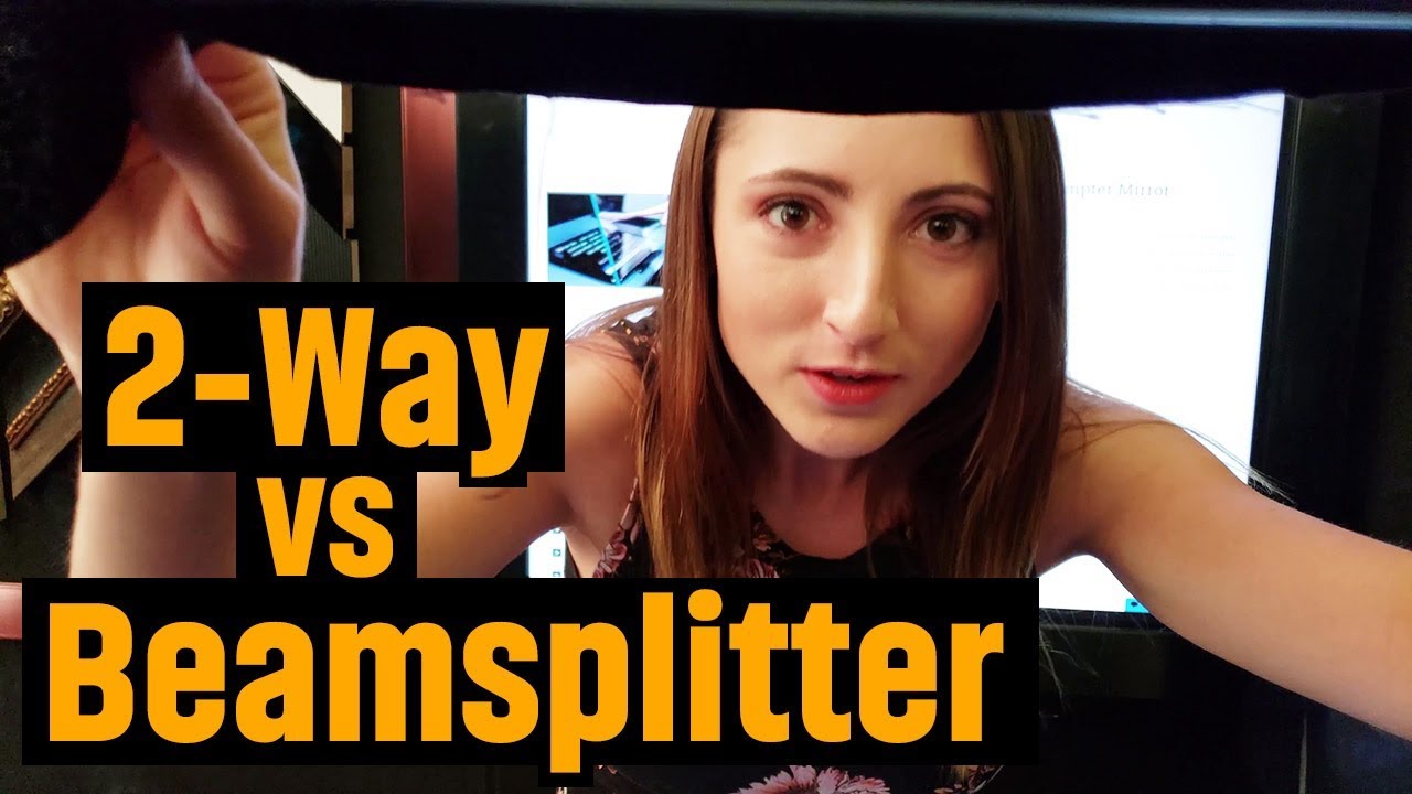 Two Way Mirror vs Teleprompter Mirror (Beamsplitter Mirror)