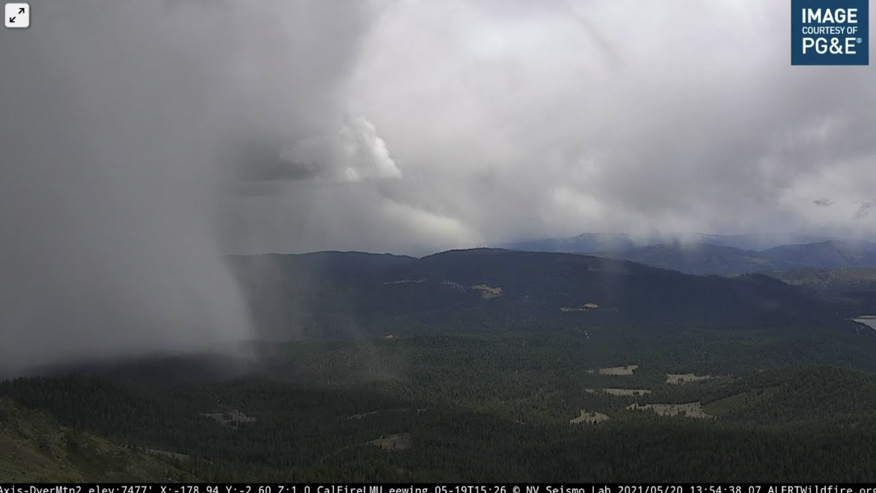 May Snow Showers in the Sierra Nevada 5/20/2021 - 5/21/2021
