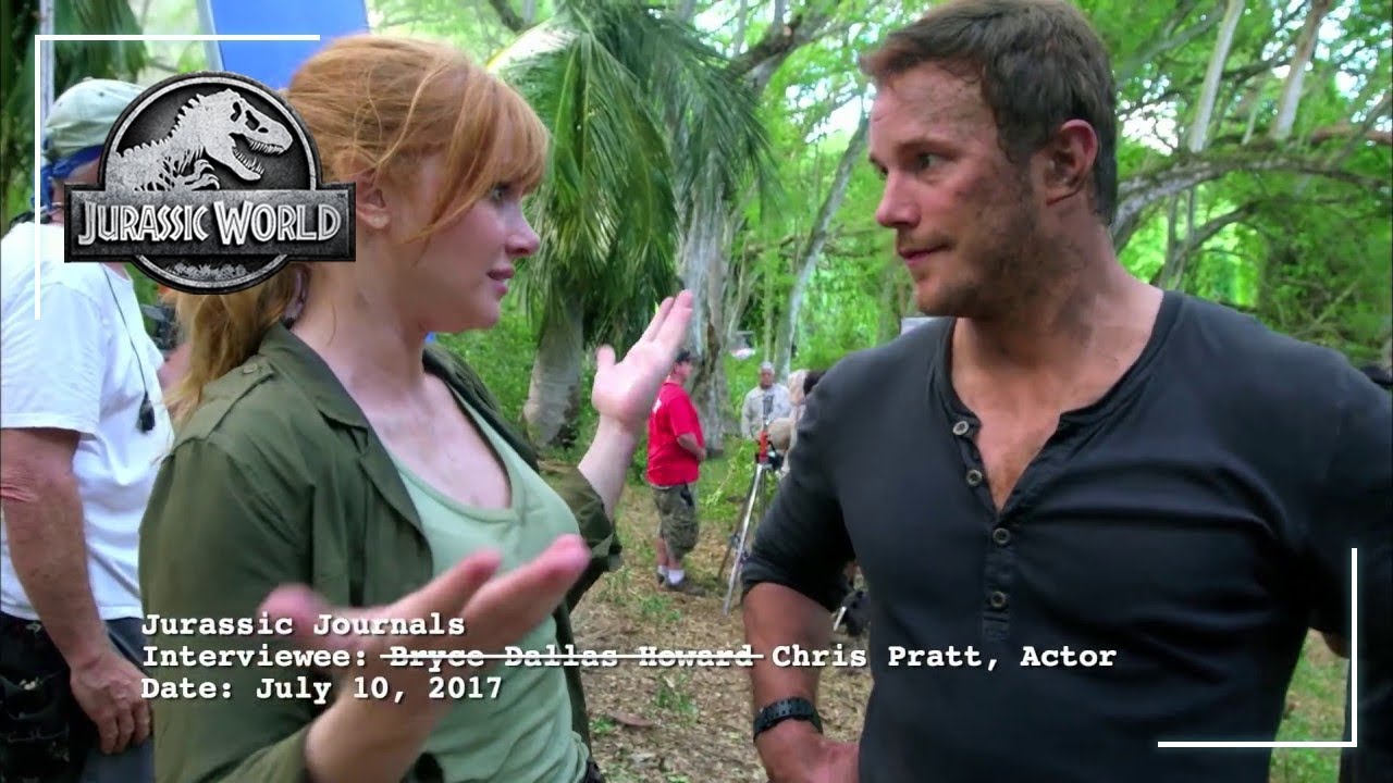 Bryce Dallas Howard Interviews Chris Pratt on Set | Jurassic World