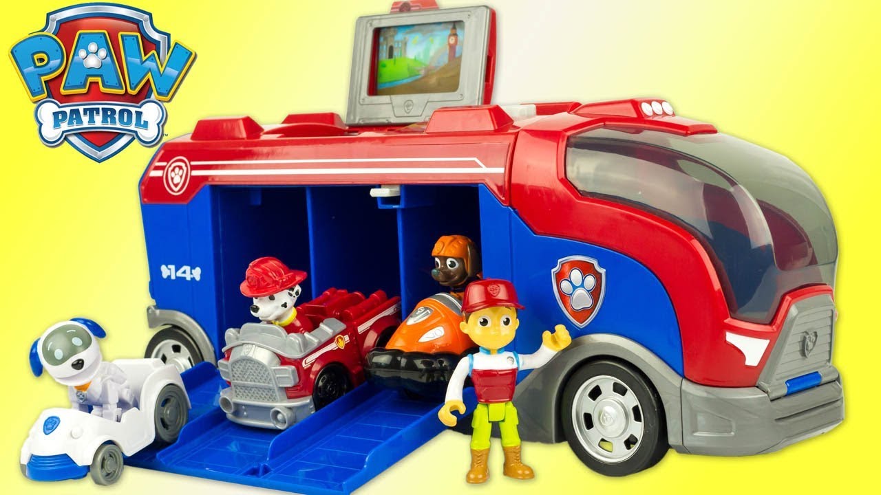 Paw Patrol Mission Cruiser Pat Patrouille Camion Mission Secr&egrave;te Jouet Toy Review Patrulla Canina
