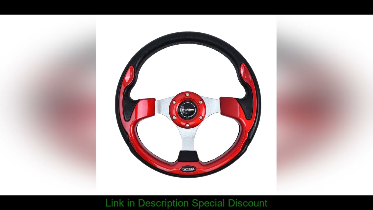 tiypeor Universal Racing Car Racing Steering Wheels PU 13inch 320mm Drifting Sport Steering Wheel