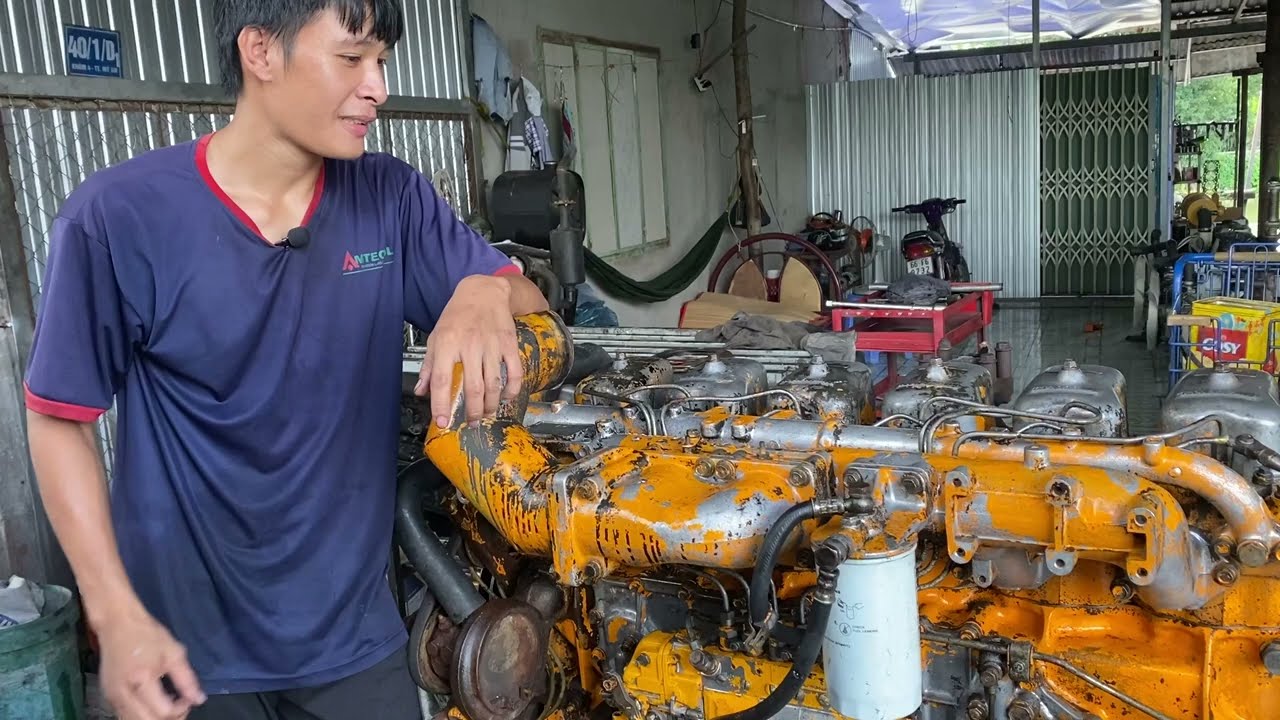 Động cơ Mitsubishi 6D22 đời cơ giới 235Mã Lực | Đã bán về Sóc Trăng