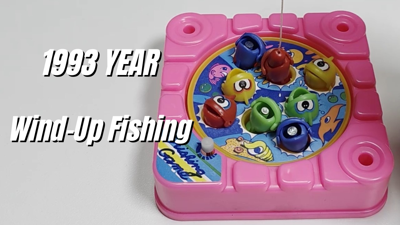 [Toy ASMR] Retro 1993 Fishing Game Toy | Unboxing & Showcase