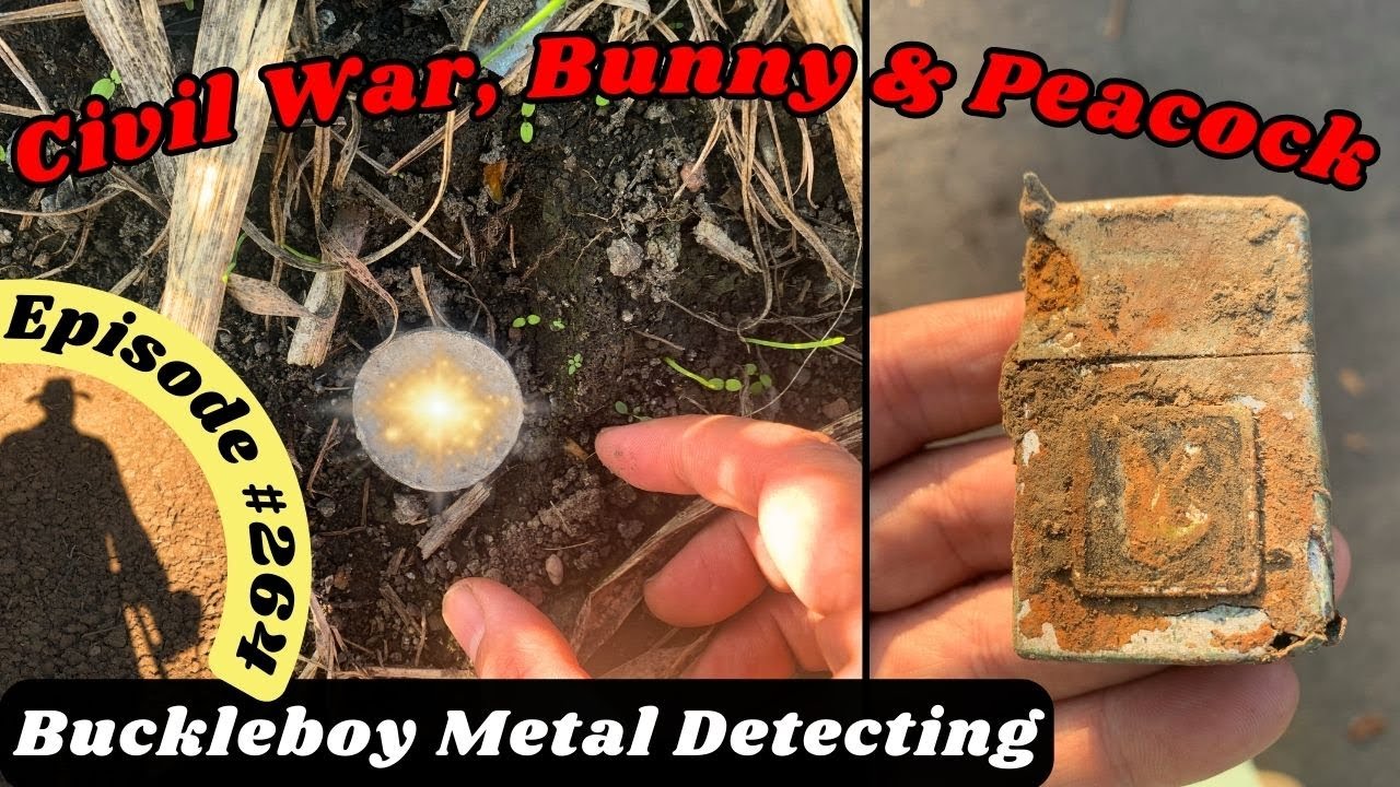 Civil War, Bunny and Peacock! Metal Detecting Episode 264