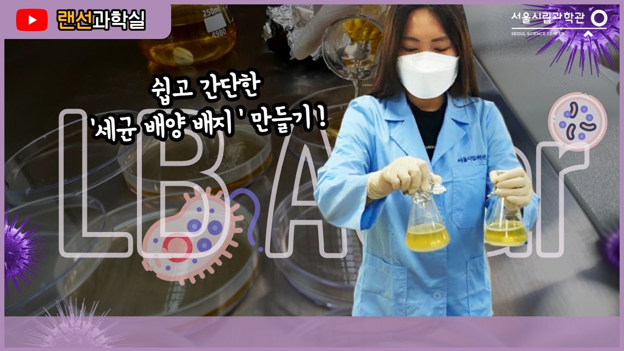세균들의 파라다이스 'LB Agar 배지' 만들기