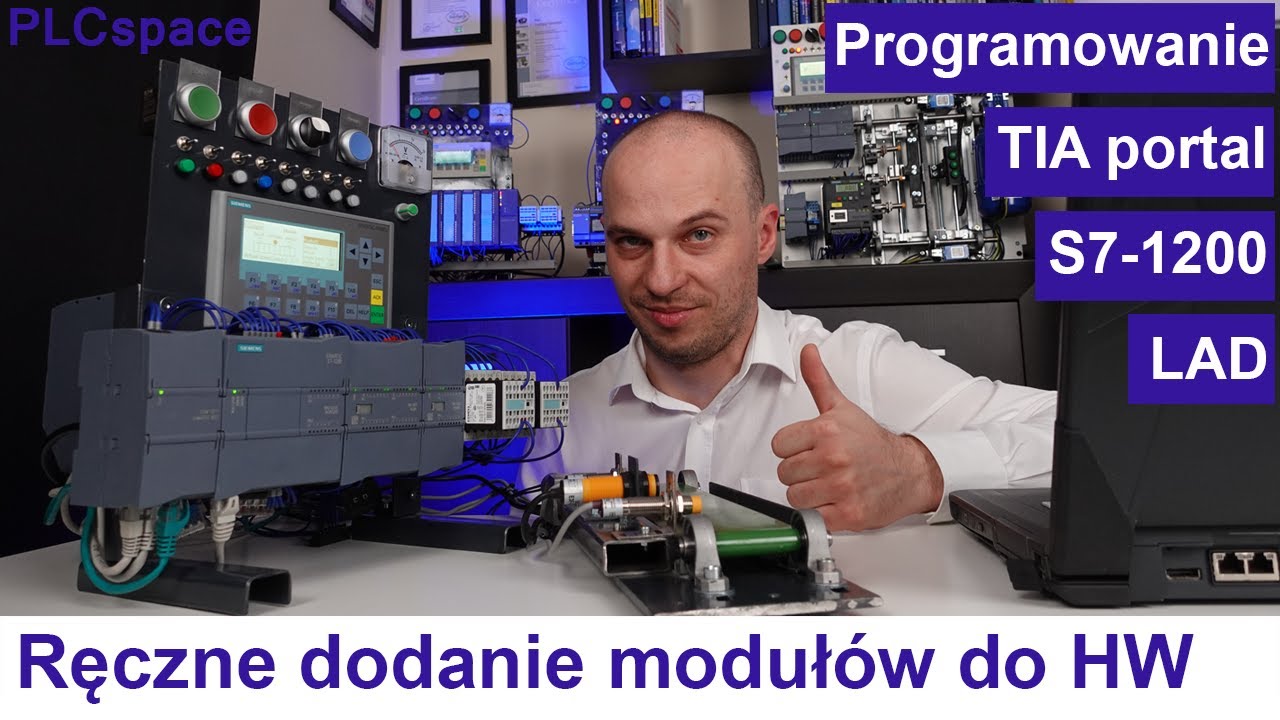 Pierwszy projekt - dodanie urządzeń - Kurs programowania PLC Siemens S7-1200 - TIA Portal - LAD