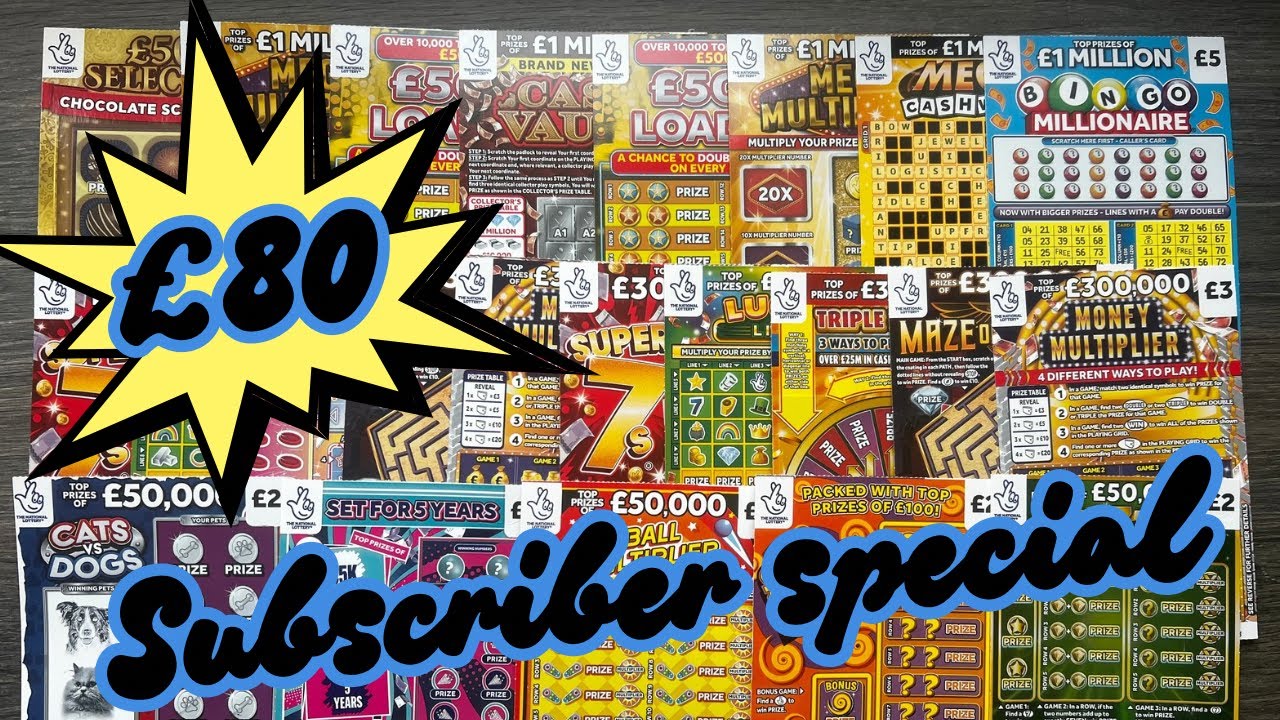 😱£80 gamble from my lovely subscriber! £80 of Allwyn scratch tickets! How long can we make it last 😱