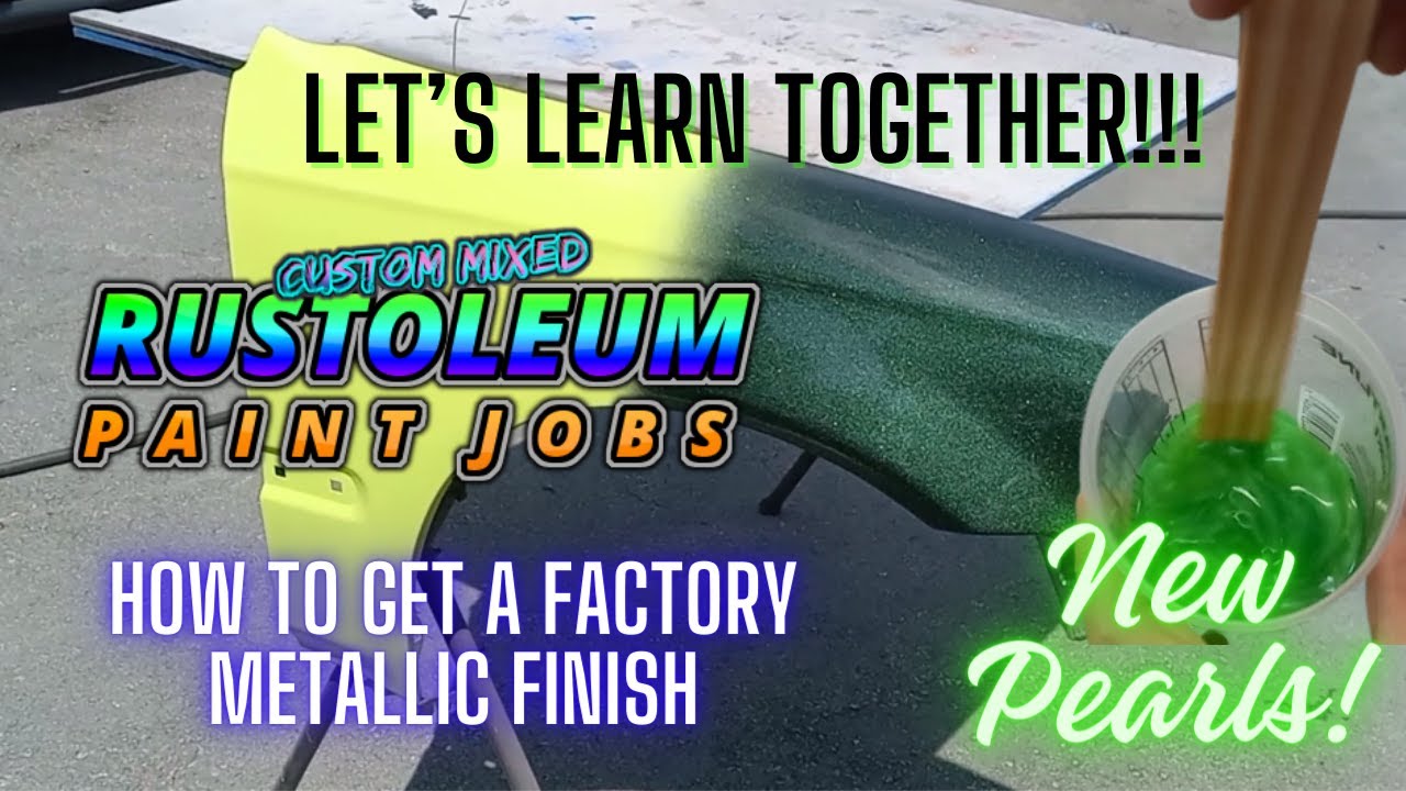 ОКРАСКА RUSTOLEUM KEY ЛАЙМОВО-ЗЕЛЕНЫЙ И ГЛЯНЦЕВЫЙ ЧЕРНЫЙ С ЗЕЛЕНЫМ ПЕРЛАМУТРОМ!!!