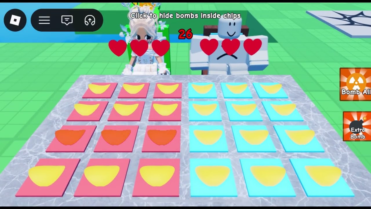 Playing bomb chip with Yc!