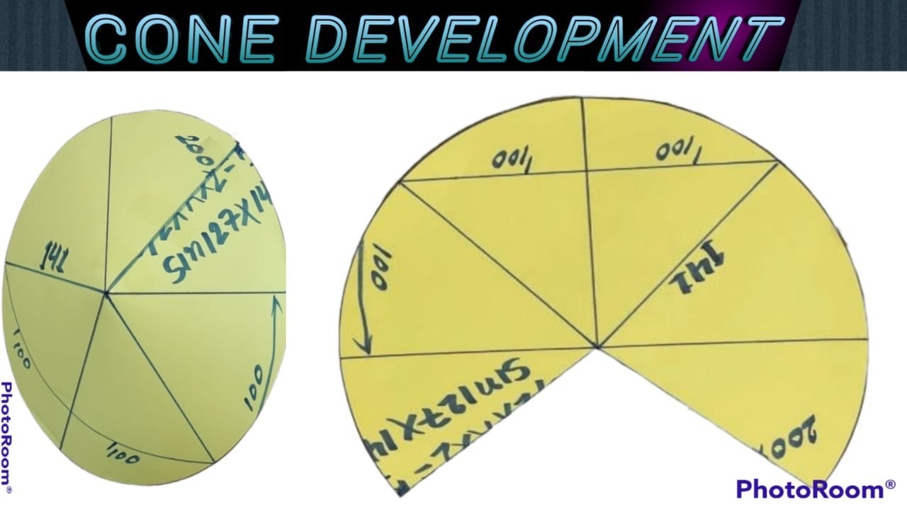 Cone development || Development of cone || कोन मार्किंग कैसे करें