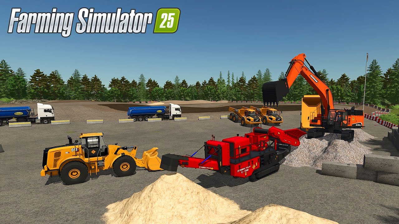 Farming Simulator 25 🚧 Testing the cone crusher at NF Marsch 4X Map 🚧 FS25 Mods