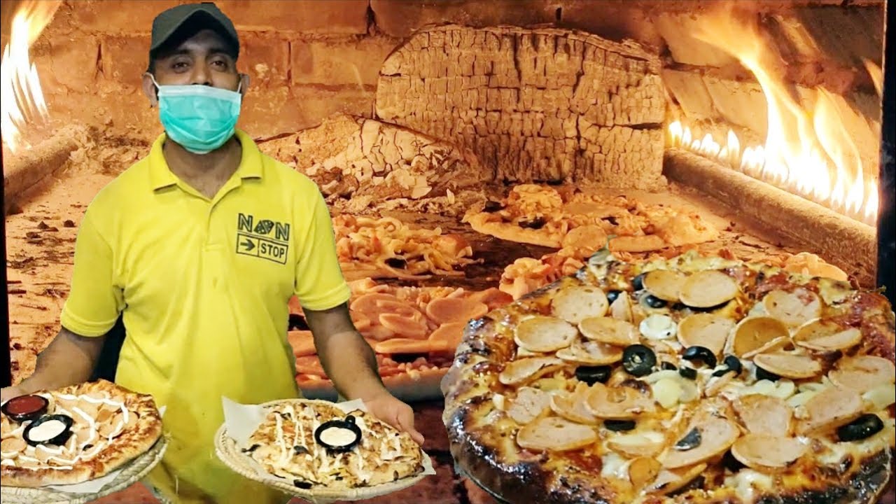 Handmade Cave Pizza | Easy Pizza Recipe | Creamy Tandoori Naan Pizza | Restaurant Style Pizza Making