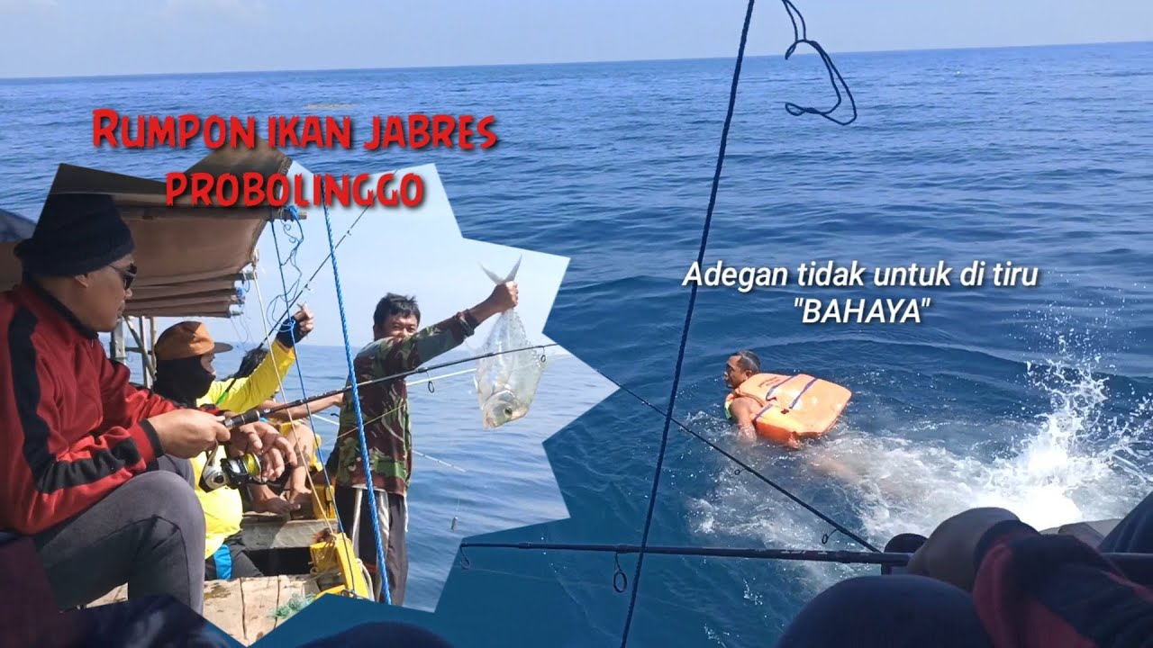 Mancing ikan jabres/ebek,di laut Probolinggo.