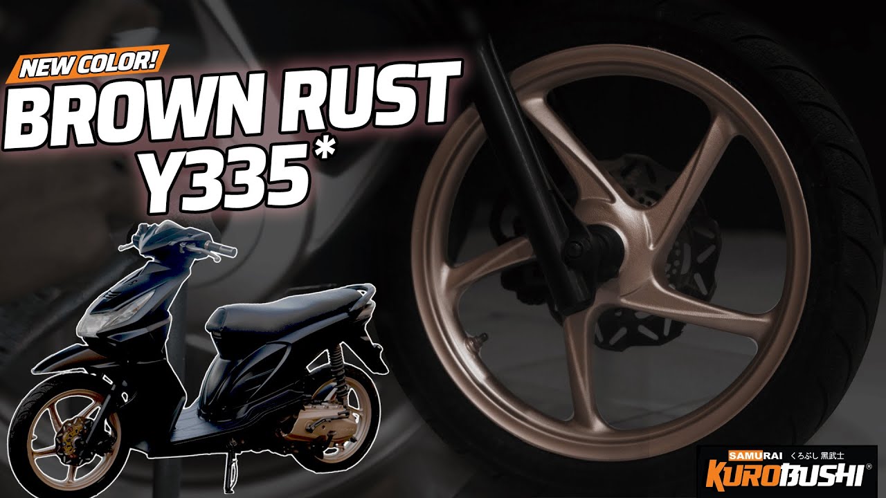 Repaint Velg Beat Dengan Warna Terbaru Brown Rust Y335* | Samurai Paint