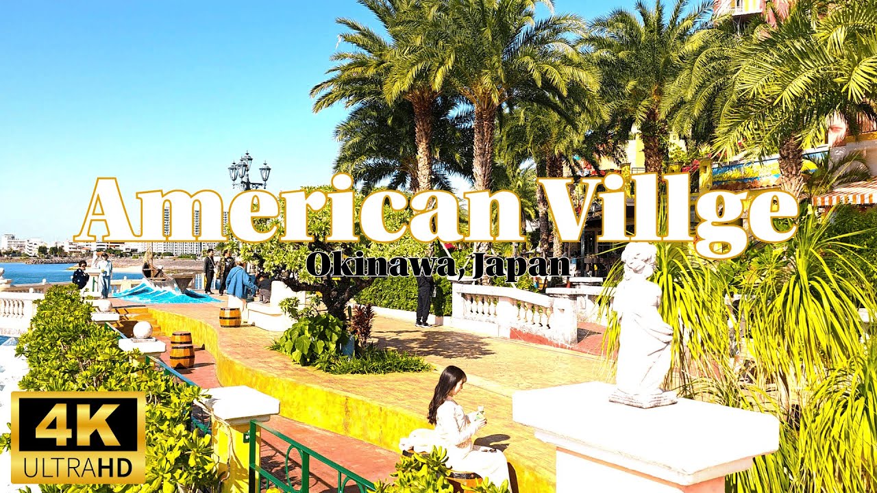 4K Virtual Walk | Exploring American Village, Okinawa Japan