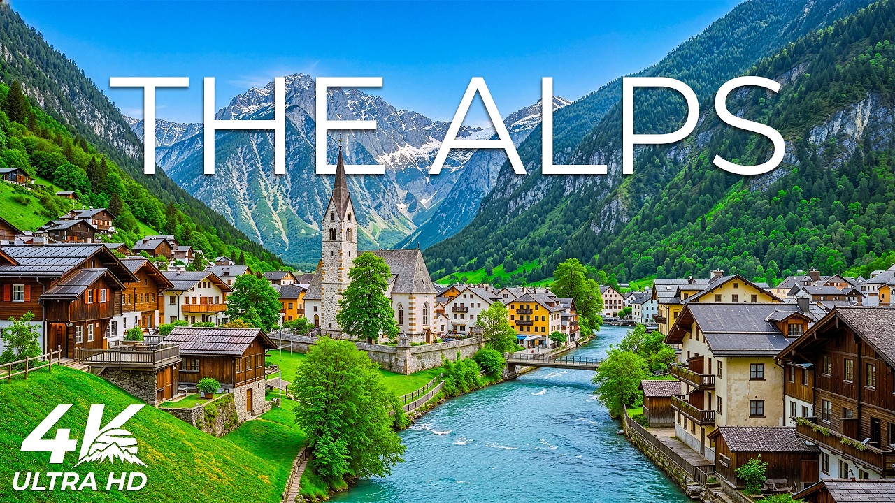 The Alps 4K UHD &bull; Majestic Mountain Views &bull; Stunning Relaxing Music For Stress Relief & Meditation