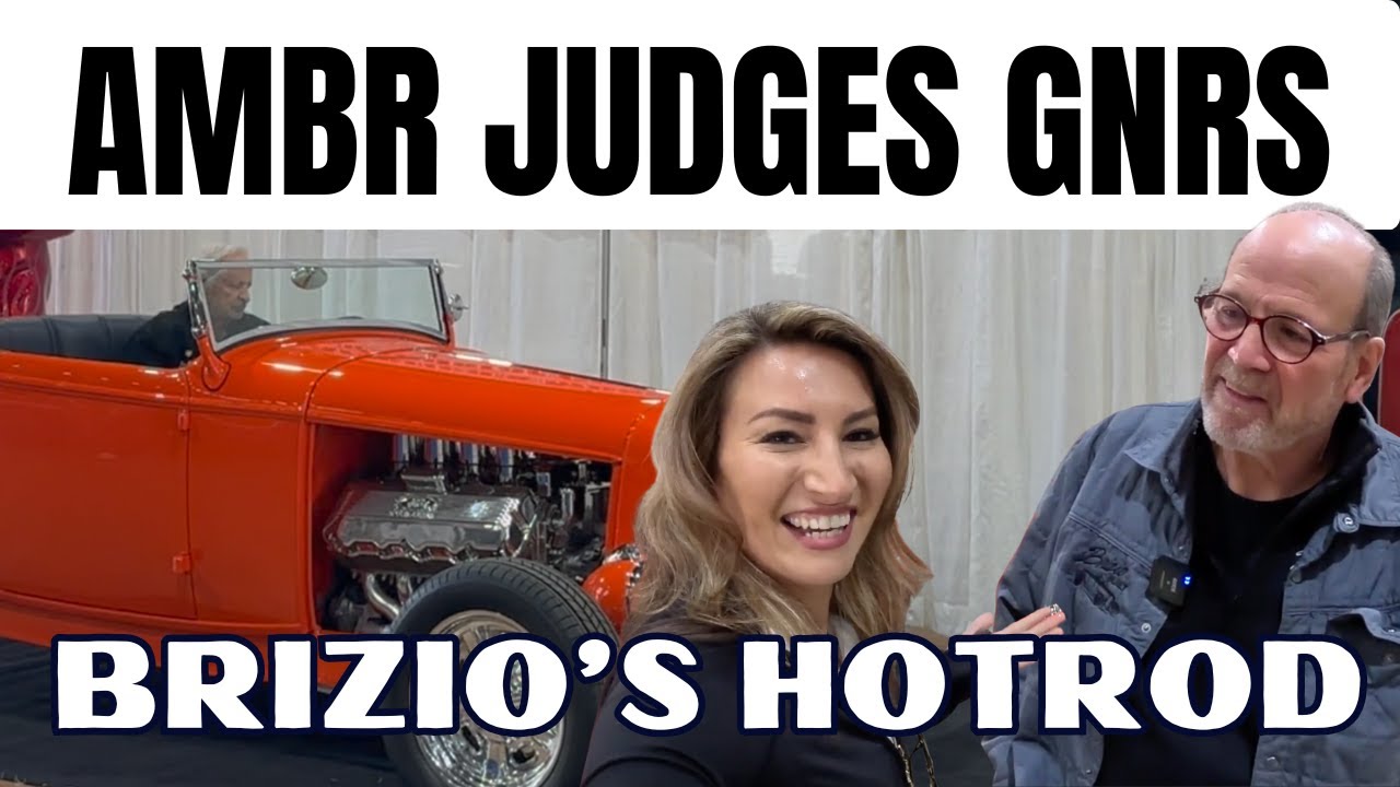 ROY BRIZIO AT GRAND NATIONAL ROADSTER SHOW JUDGING AMBR HOTRODS