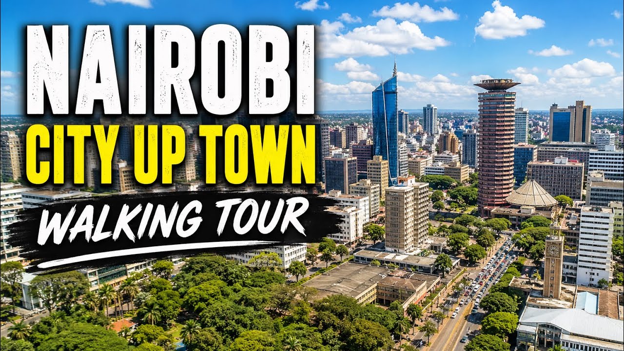 How Nairobi City Up town looks like. Day 2 walking City tour, Kenya
