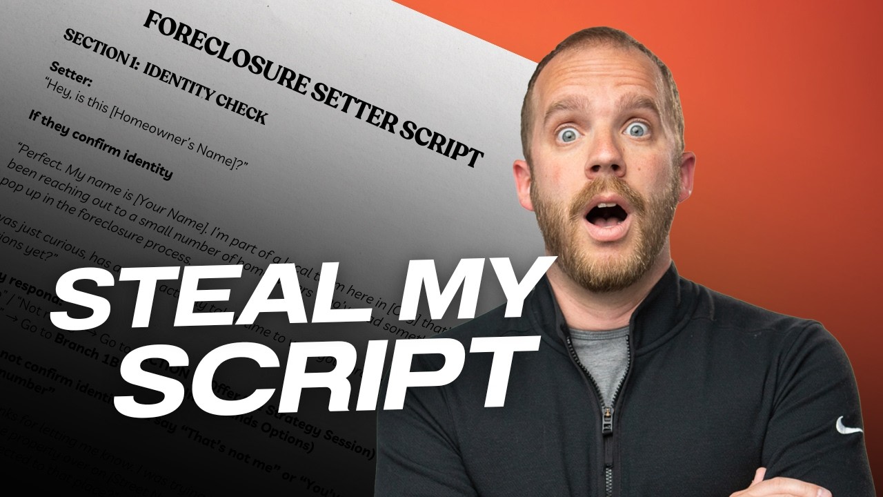 My Simple Foreclosure Setter Script (Perfect for New Investors)