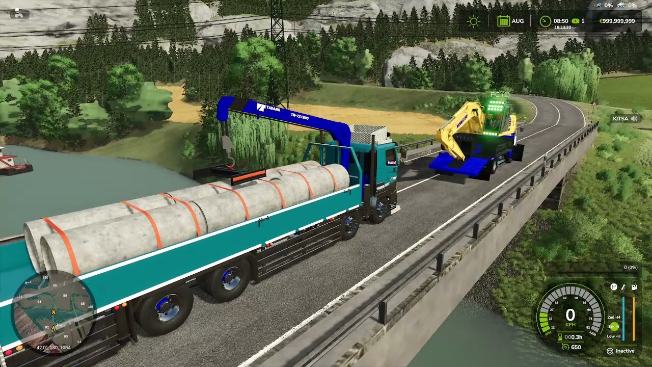 S700 12ล้อขนท่อไปส่งหน้างานบนเขา EP.2 FARMING SIMULATOR 25