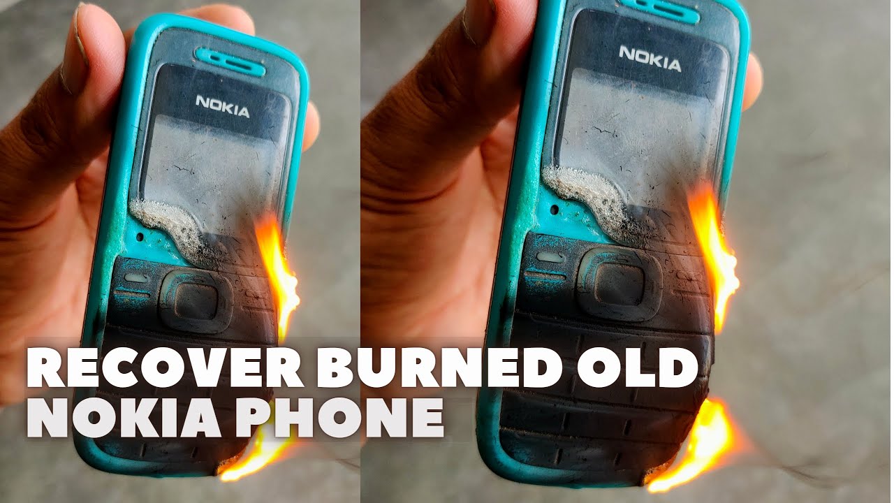 Recovery burned old nokia phone | Old phone restoration | how to restore nokia 1208