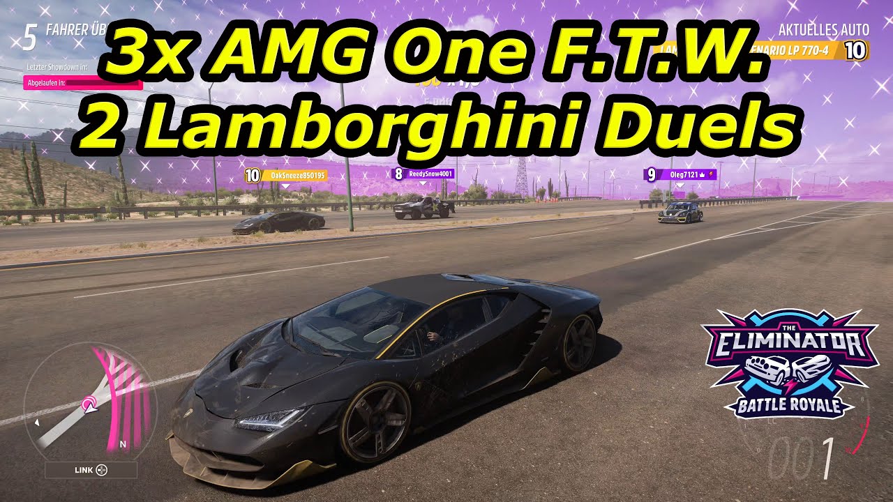 FH5 Eliminator - 5 Great Wins (3x AMG One 1x Murci 1x Centi)