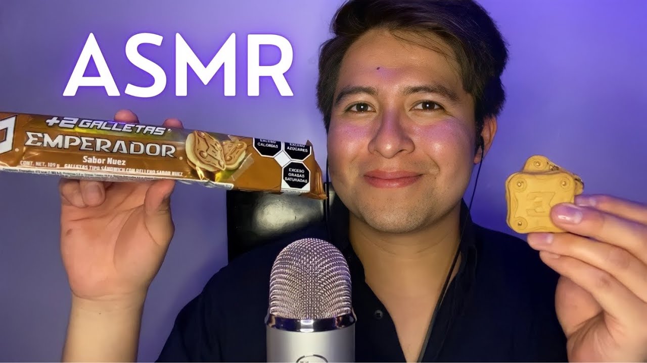 ASMR comiendo GALLETAS Emperador de NUEZ