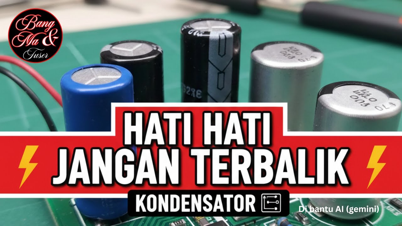 JANGAN TERBALIK !!  Ini Cara Kerja Kondensator Polar