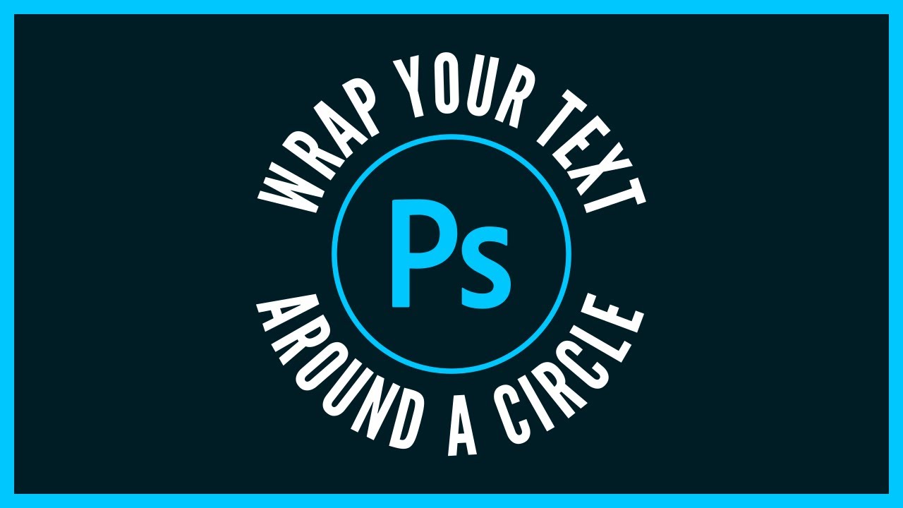 Как обвести текстом круг в Photoshop