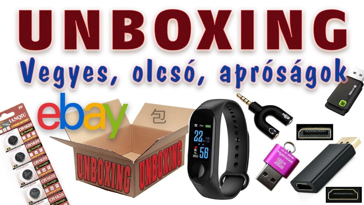 UNBOXING - eBay vegyes olcs&oacute; apr&oacute;s&aacute;gok