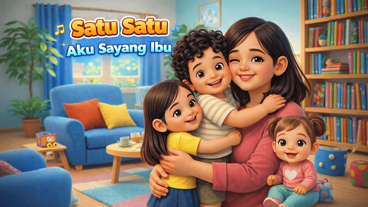 Satu Satu Aku Sayang Ibu 💖 | Lagu Anak Indonesia | Animasi 3D 💕
