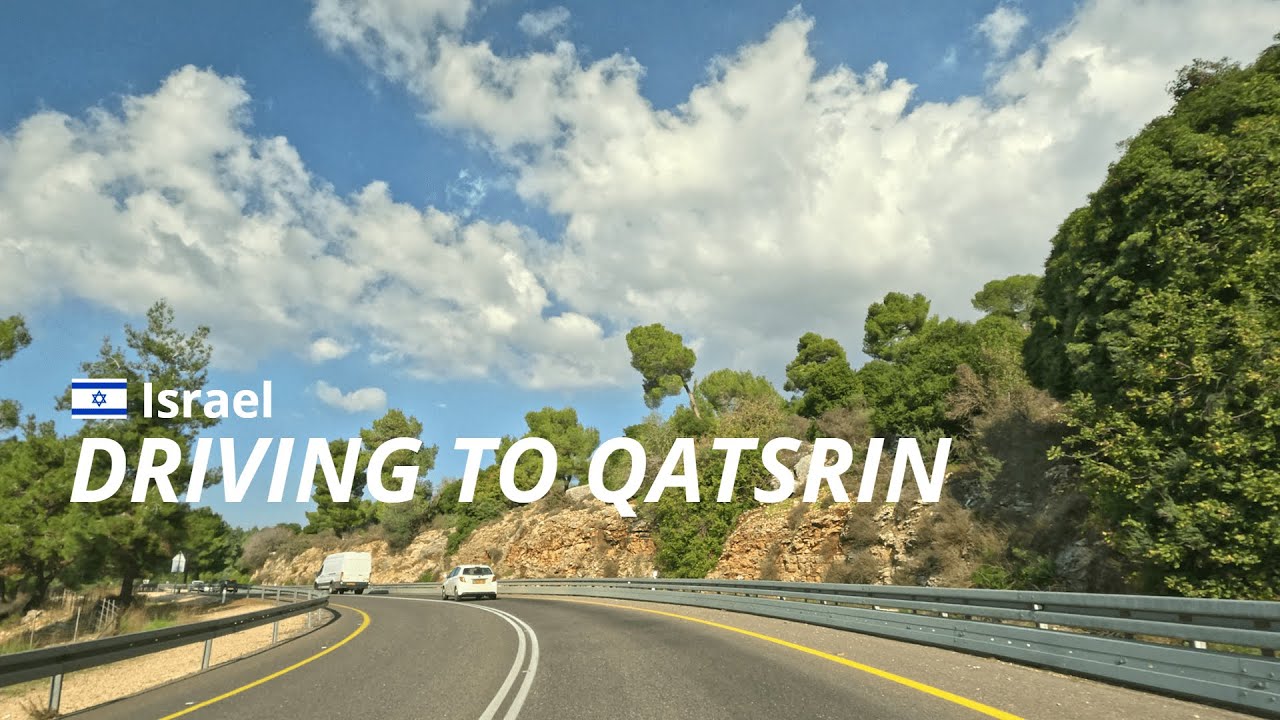 [4K] Driving in Israel 🇮🇱 Trip to Qatsrin #israel #driving #road