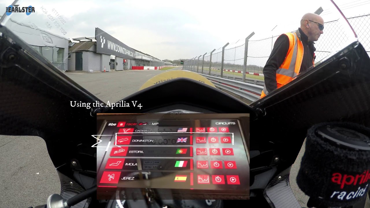 Aprilia RSV4 RF with SC Project | My First Track @ Donington Park Noisy Day 16/04/19