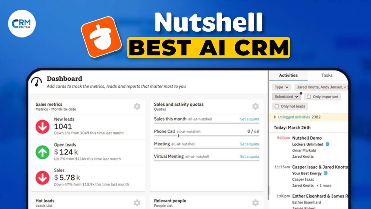 Nutshell CRM Review - Best Easy to Use CRM for Small Business