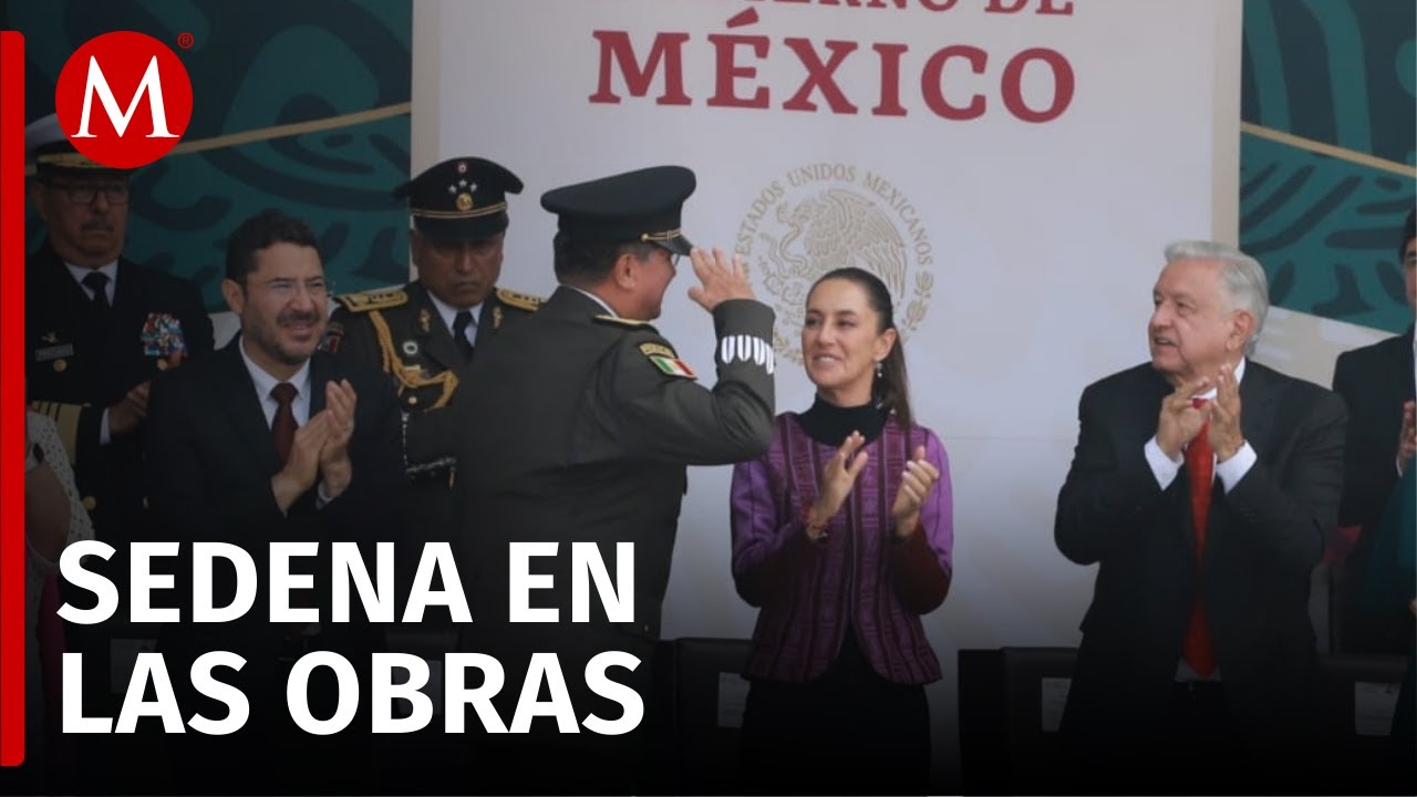 Luis Cresencio Sandoval destaca el apoyo de la Sedena en la construcción de obras prioritarias