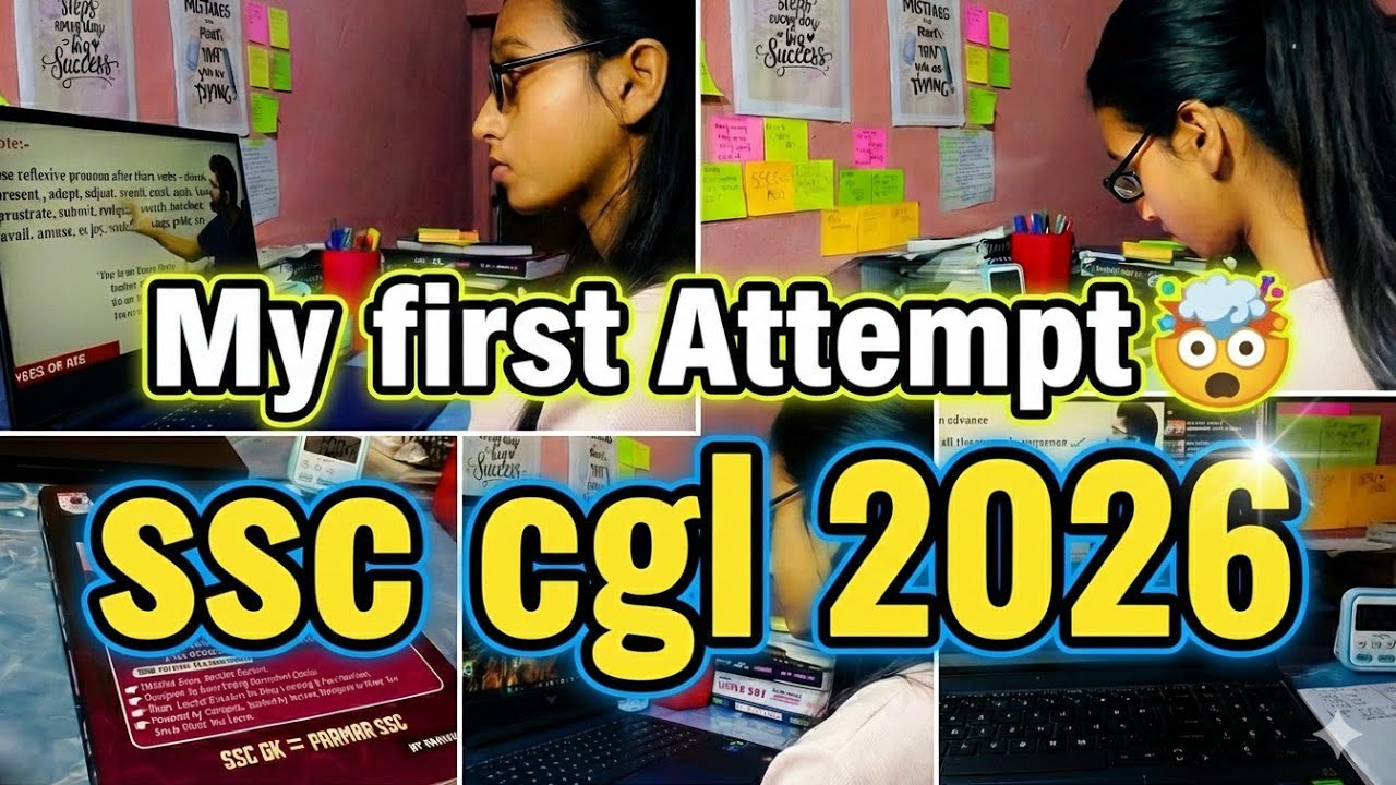 My first attempt of ssc cgl|ssc cgl 2026|study vlog ssc cgl/chsl📚🎯