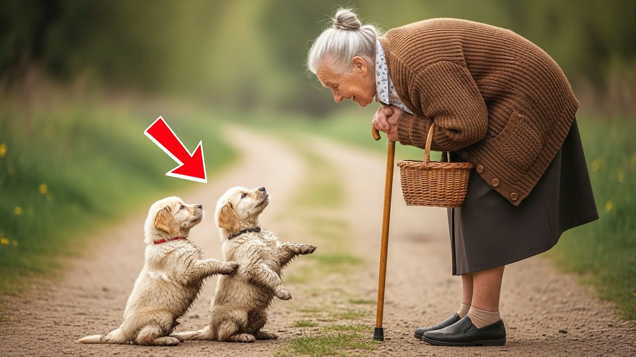 Deux Petits Chiots Implorent une Vieille Femme, et Ce Qu’Elle Découvre Fait Pleurer Tous