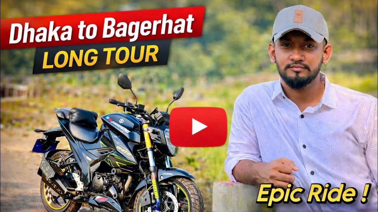 Dhaka to Bagerhat Long Tour🇧🇩| Suzuki Gixxer FI ABS Highway Ride | Epic Motorcycle Journey | SHIDUNI