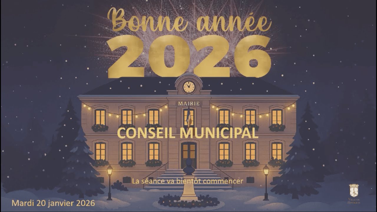 Conseil municipal de la ville de Houilles - mardi 20 janvier 2026