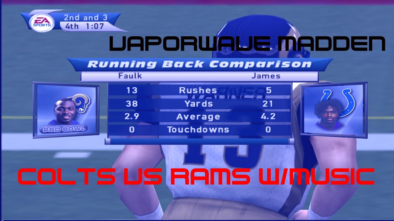 MaddenVaporwave - Colts vs Rams w/Music - Madden 2001