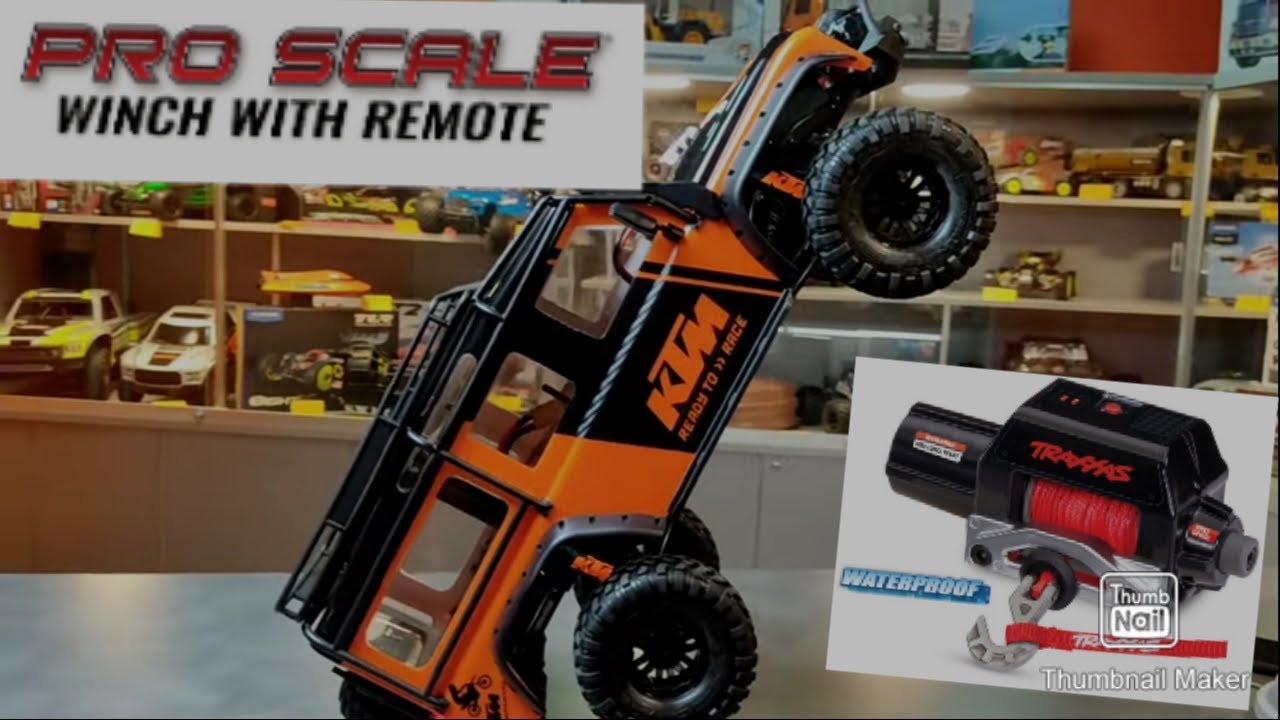 Traxxas 8855,el nuevo winch,lo probamos ¿Cuantos kilos arrastra?Y funcionamiento del nuevo PRO SCALE